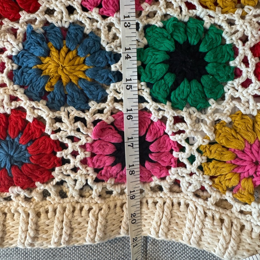 FARM Rio Multicolor Crochet Tank Top NWOT - Picture 7 of 9